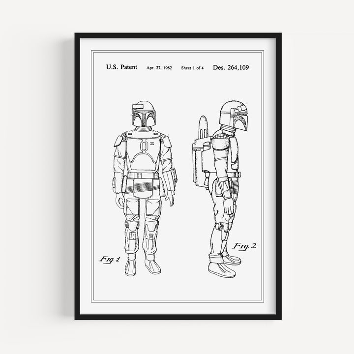 Galactic Bounty Hunter Patent Poster