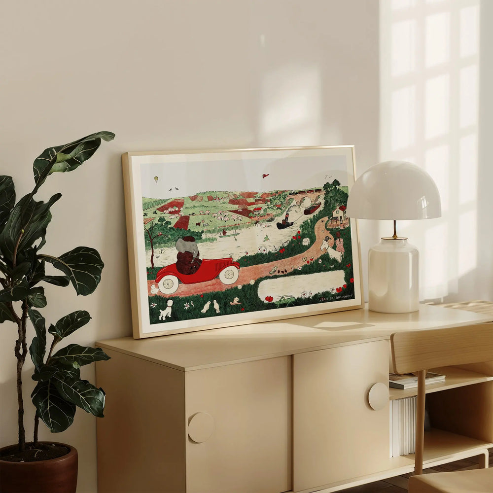 Going for a Drive by Jean de Brundhoff Poster Babar Collection