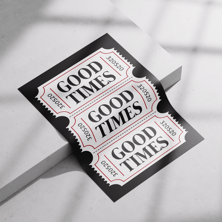 Good Time Tickets Poster - Poster Room