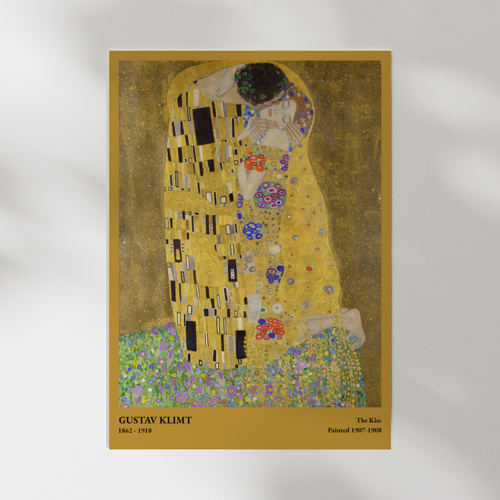 Gustav Klimt The Kiss Poster