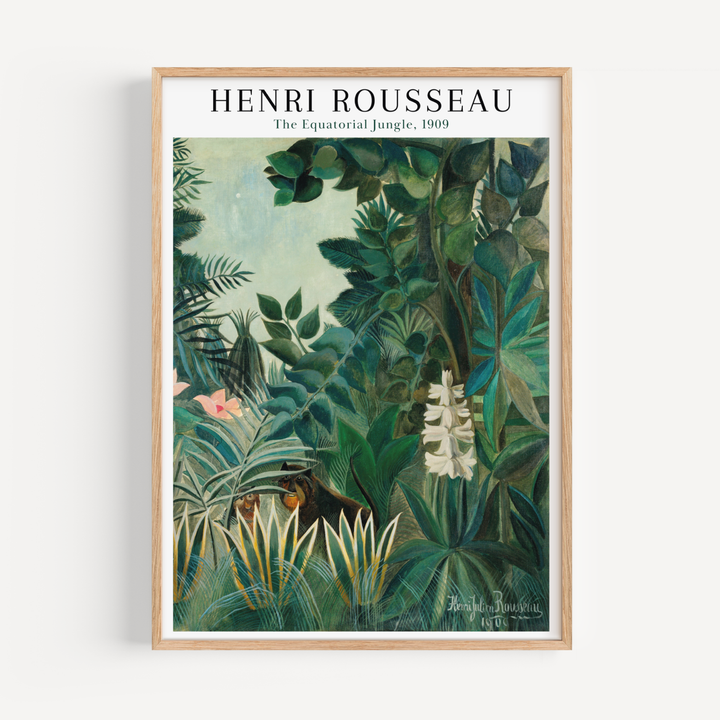 The Equatorial Jungle Henri Rousseau Poster