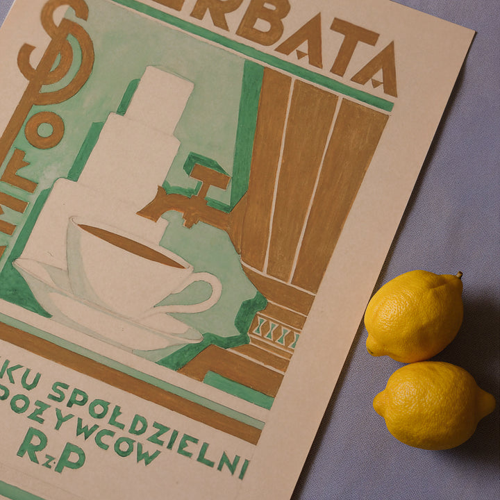 Herbata Ad by Edward Butrymowicz Poster