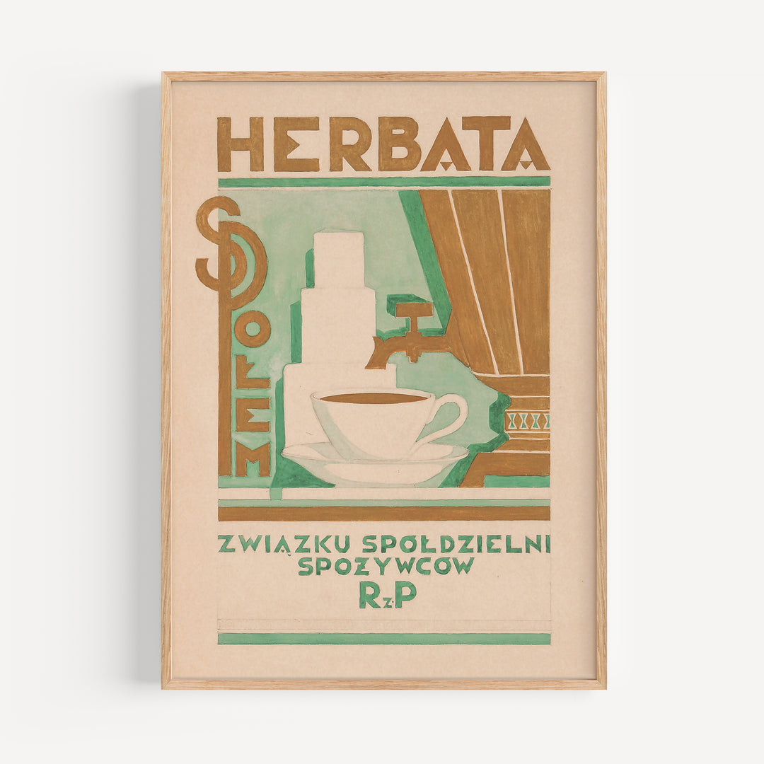 Herbata Ad by Edward Butrymowicz Poster