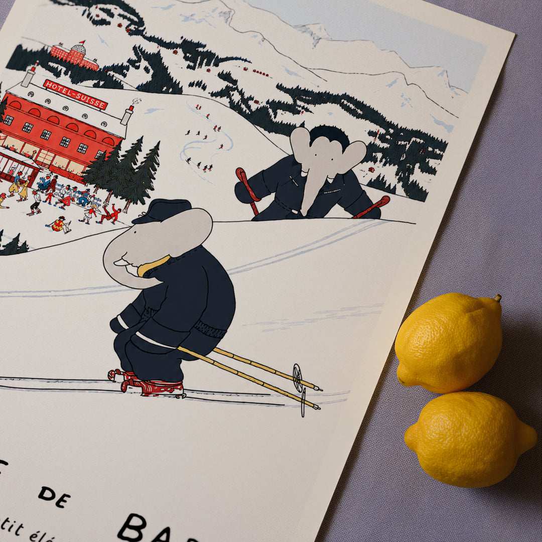 Hotel Suisse by Jean de Brunhoff Poster