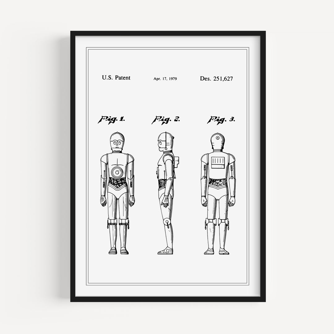 Humanoid Robot Patent Poster