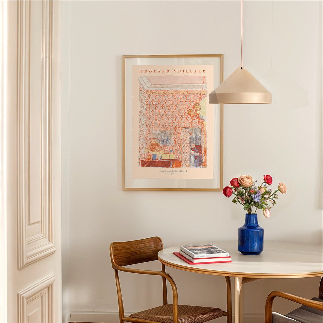 Interieuraux Tentures Roses 1 by Edouardo Vuillard Poster