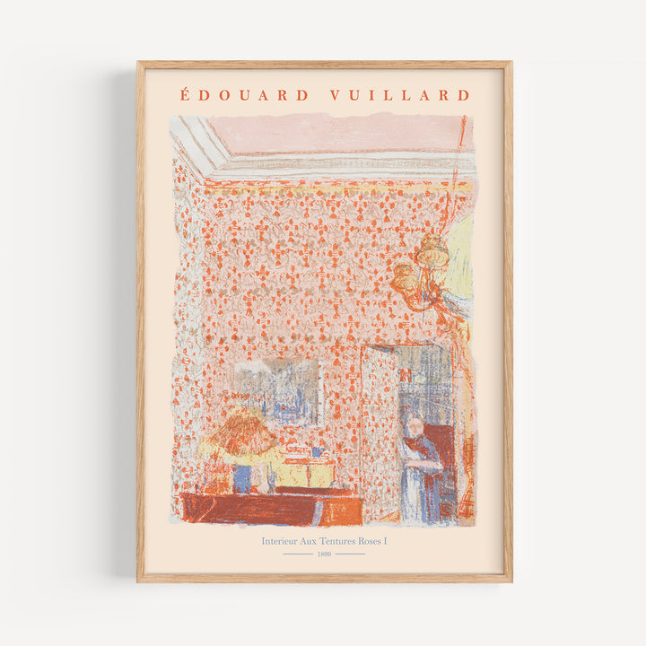Interieuraux Tentures Roses 1 by Edouardo Vuillard Poster