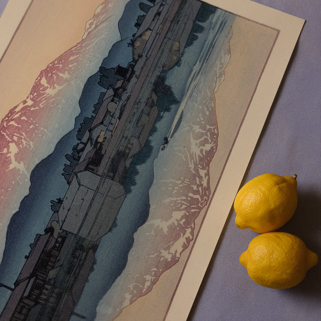Itoigawa Morning by Hiroshi Yoshidan Poster