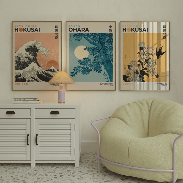 Japandi Poster Set of 3 - Poster Room