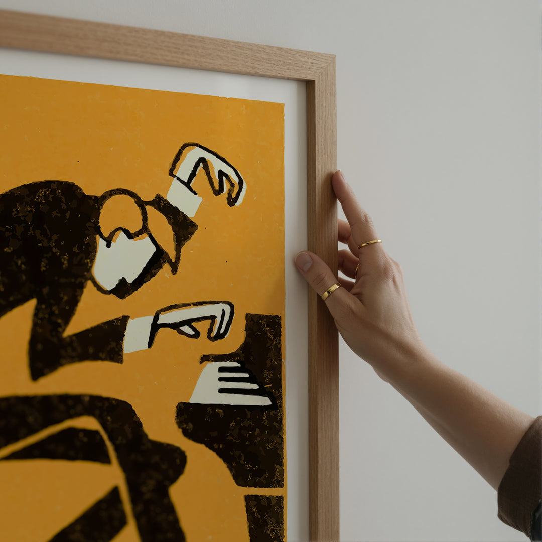 Jazz Piano Vintage Matchbox Poster