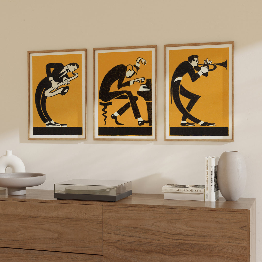 Jazz Vintage Matchbox Poster Set