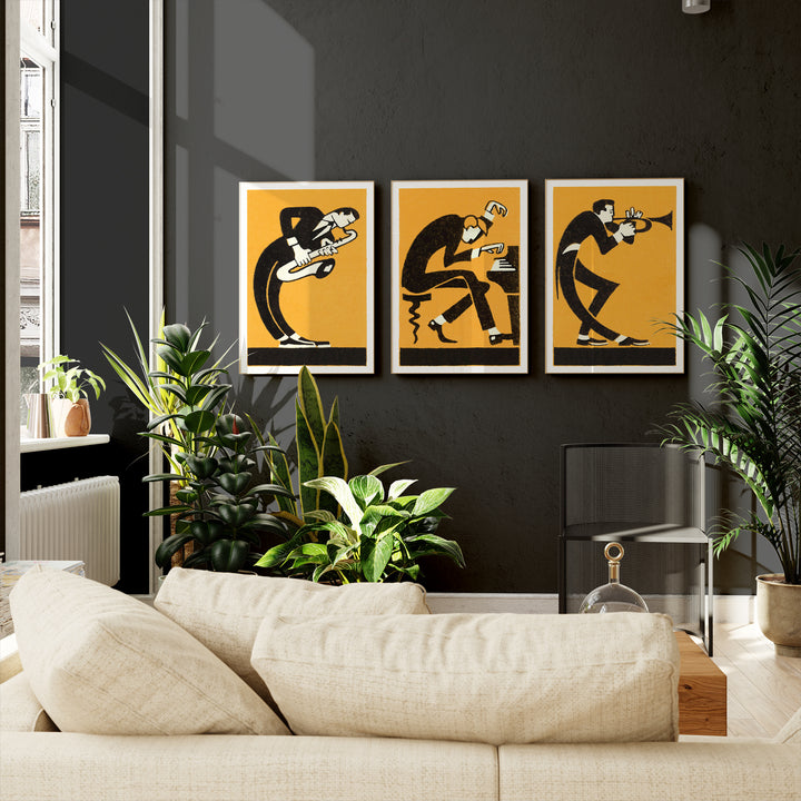 Jazz Vintage Matchbox Poster Set