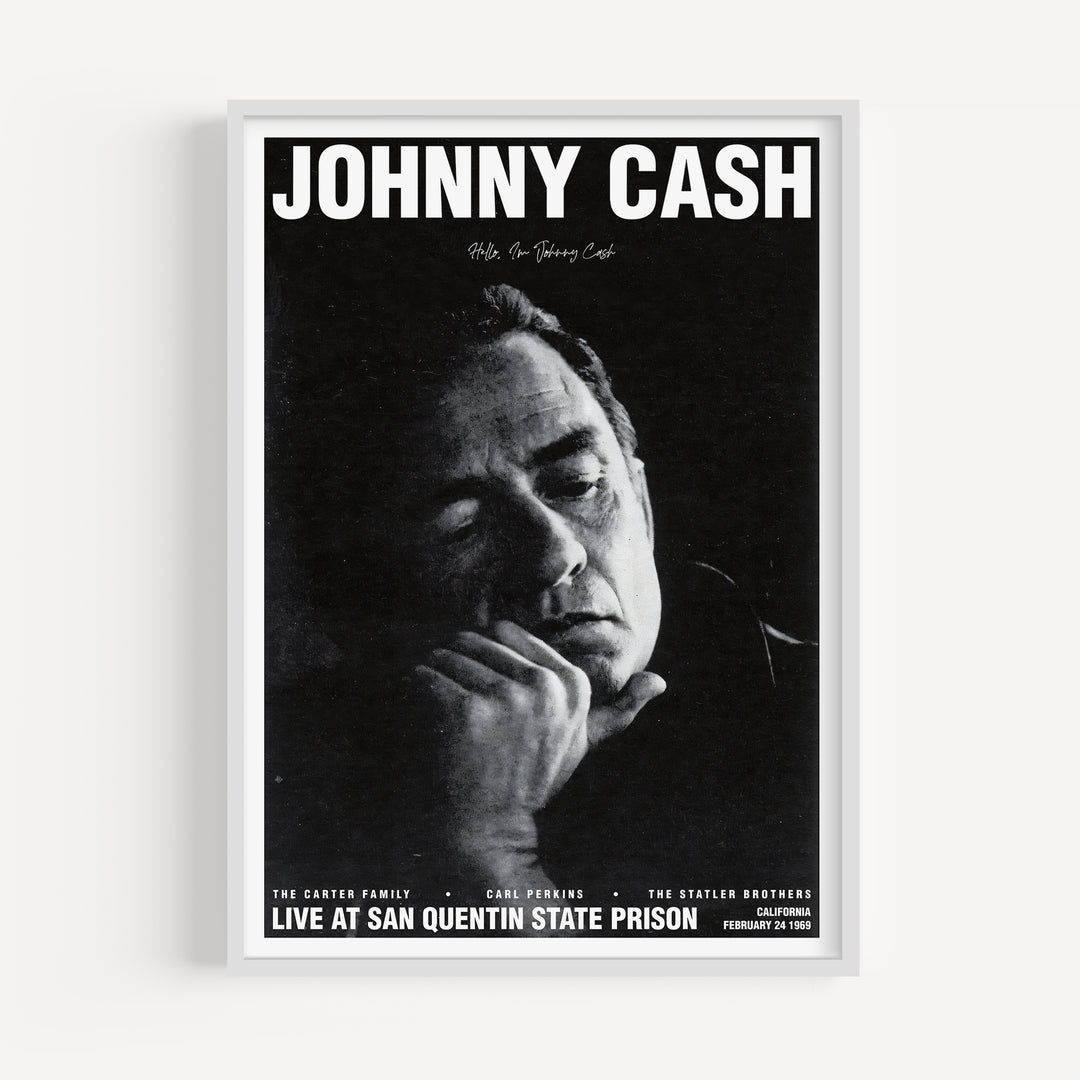 Johnny Cash San Quentin State Prison Concert Poster
