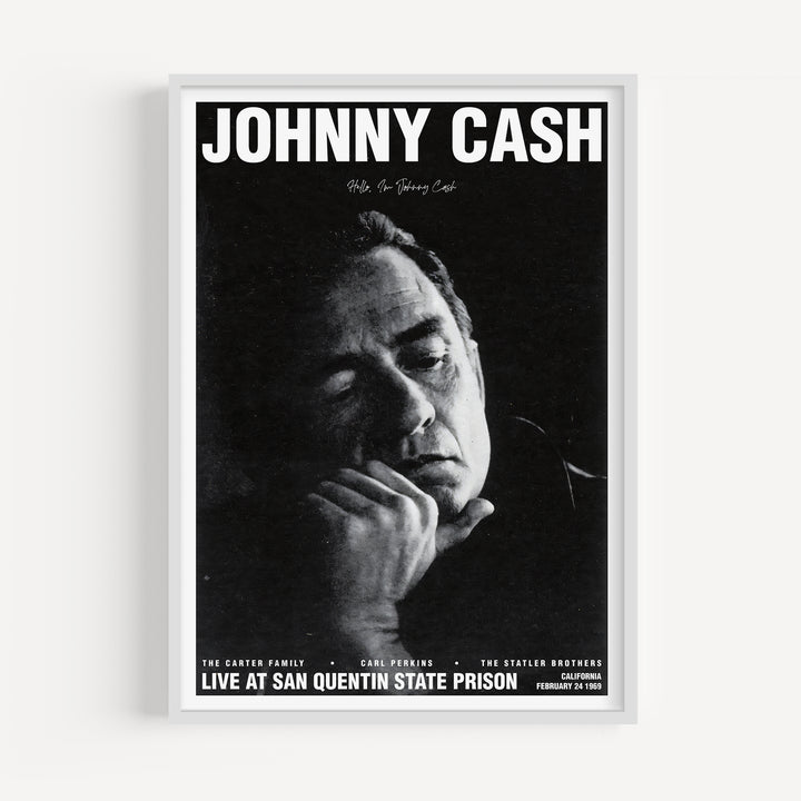 Johnny Cash San Quentin State Prison Concert Poster