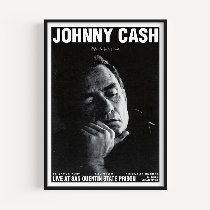 Johnny Cash San Quentin State Prison Concert Poster