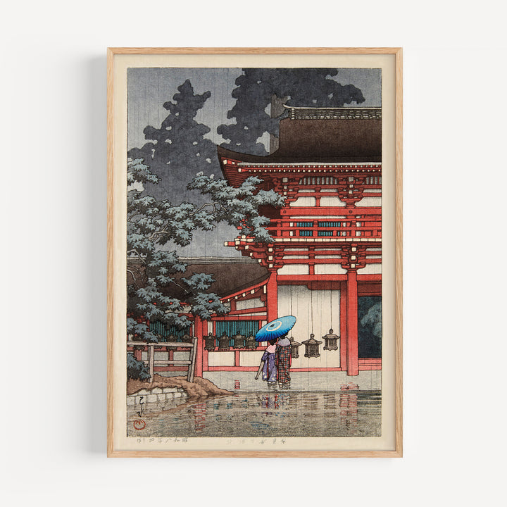Kasuga Shrine Nara by Hasui Kawase Poster