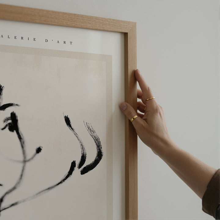 L'expression Minimaliste Line Art Poster