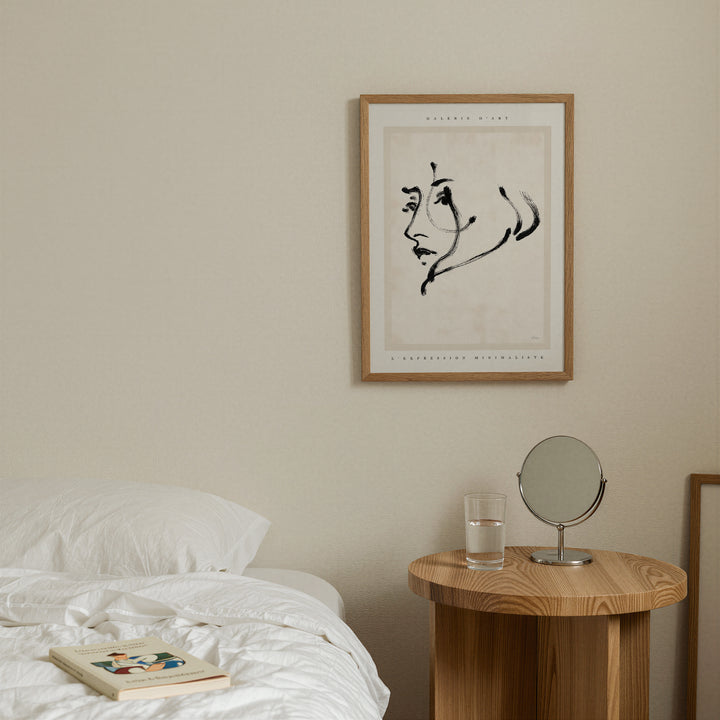 L'expression Minimaliste Line Art Poster
