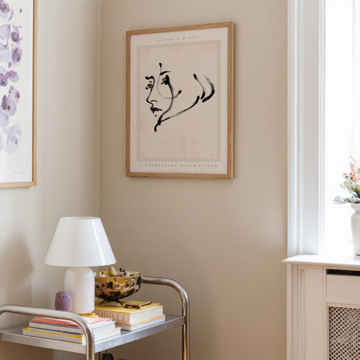 L'expression Minimaliste Line Art Poster