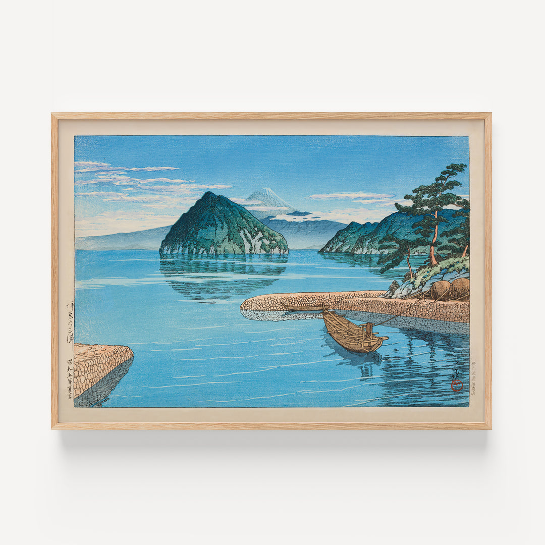 Lake Near The Mountains by Kawase Hasui Poster