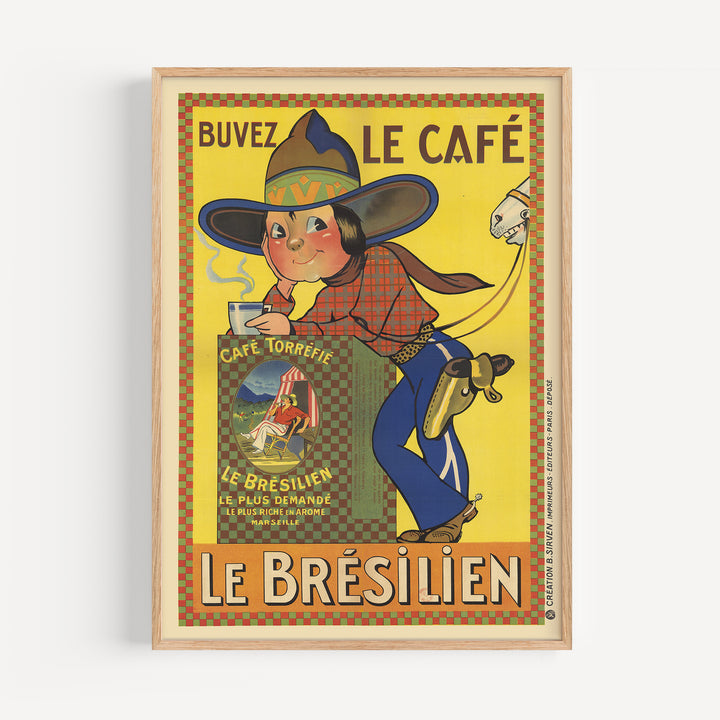 Le Brésilien Vintage Poster