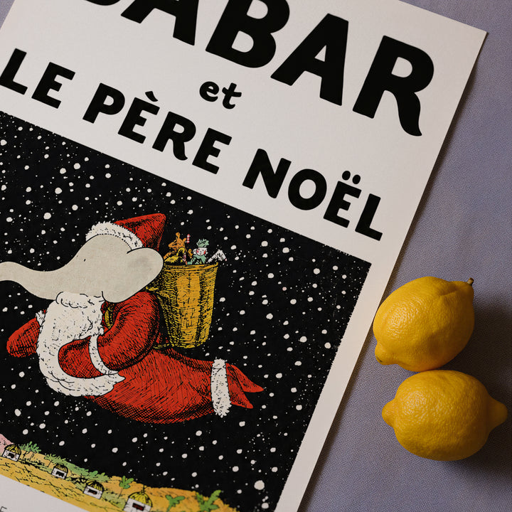 Le Père Noël by Jean de Brunhoff Poster