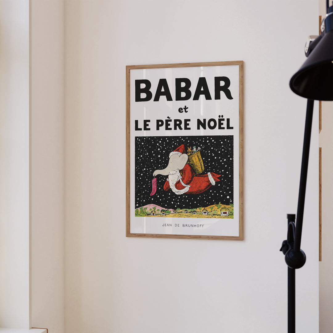 Le Père Noël by Jean de Brunhoff Poster