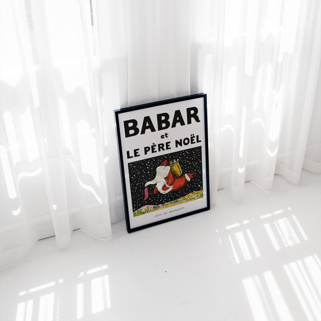 Le Père Noël by Jean de Brunhoff Poster