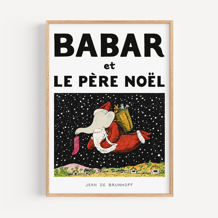 Le Père Noël by Jean de Brunhoff Poster