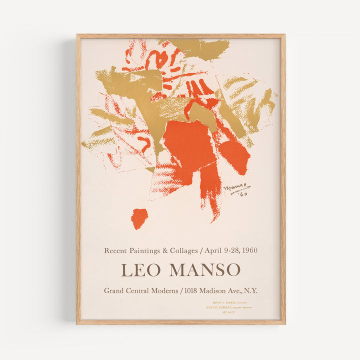 Leo Manso Exhibition Poster