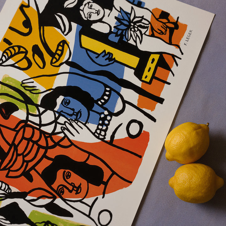 Les Femmes au Perroquet by Fernand Léger Poster