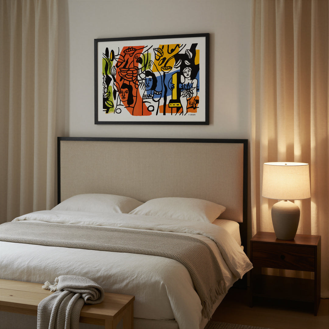 Les Femmes au Perroquet by Fernand Léger Poster