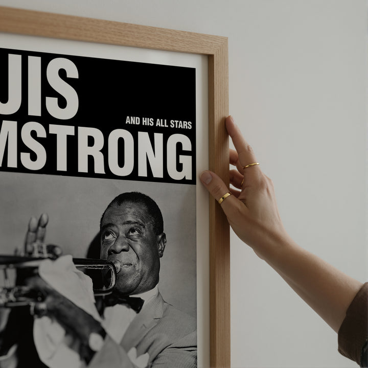 Louis Armstrong Newport Jazz Festival Poster