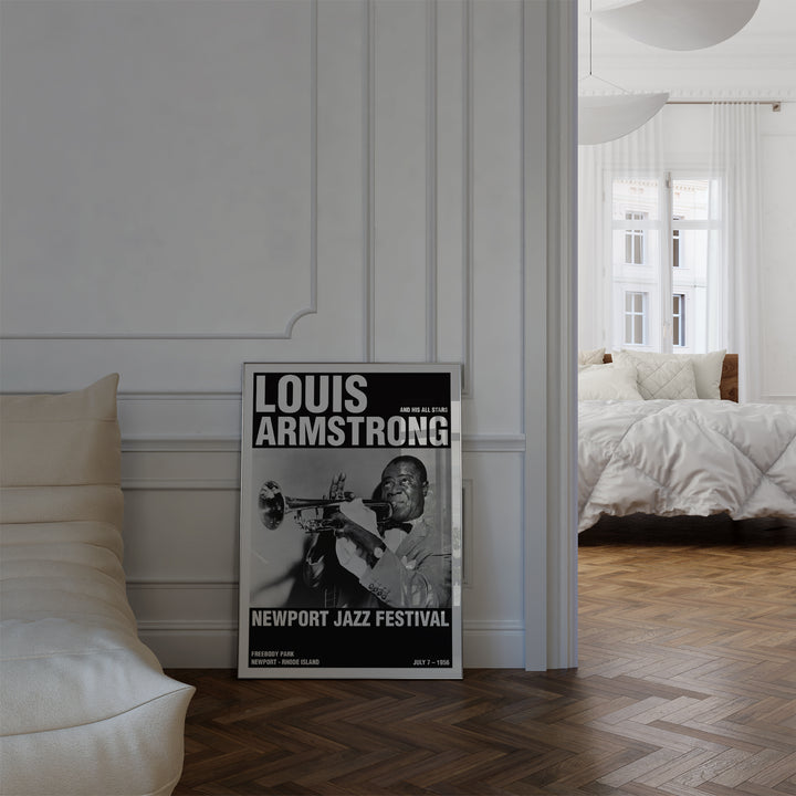 Louis Armstrong Newport Jazz Festival Poster