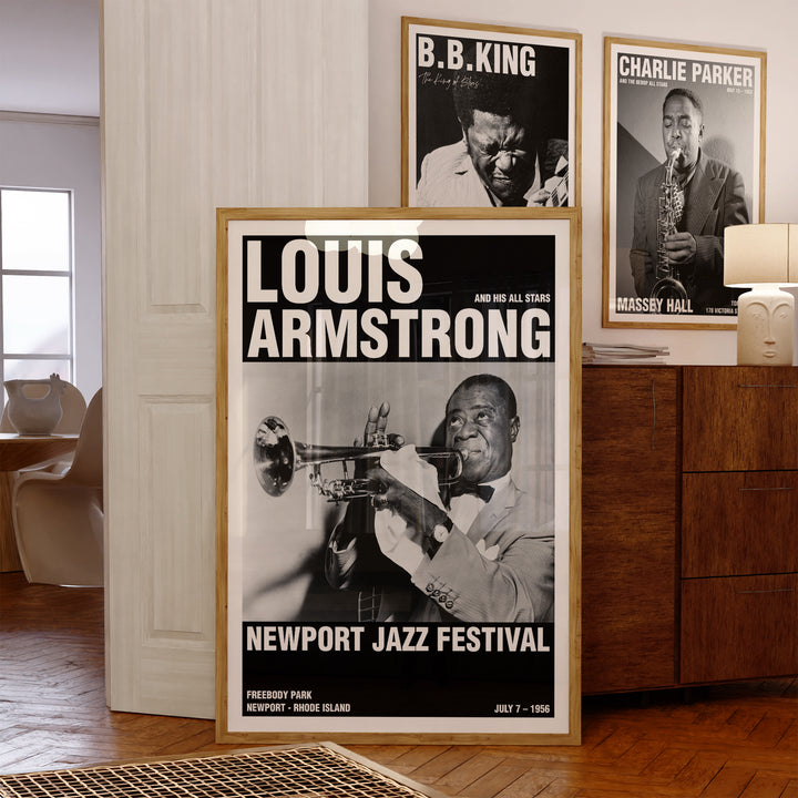 Louis Armstrong Newport Jazz Festival Poster