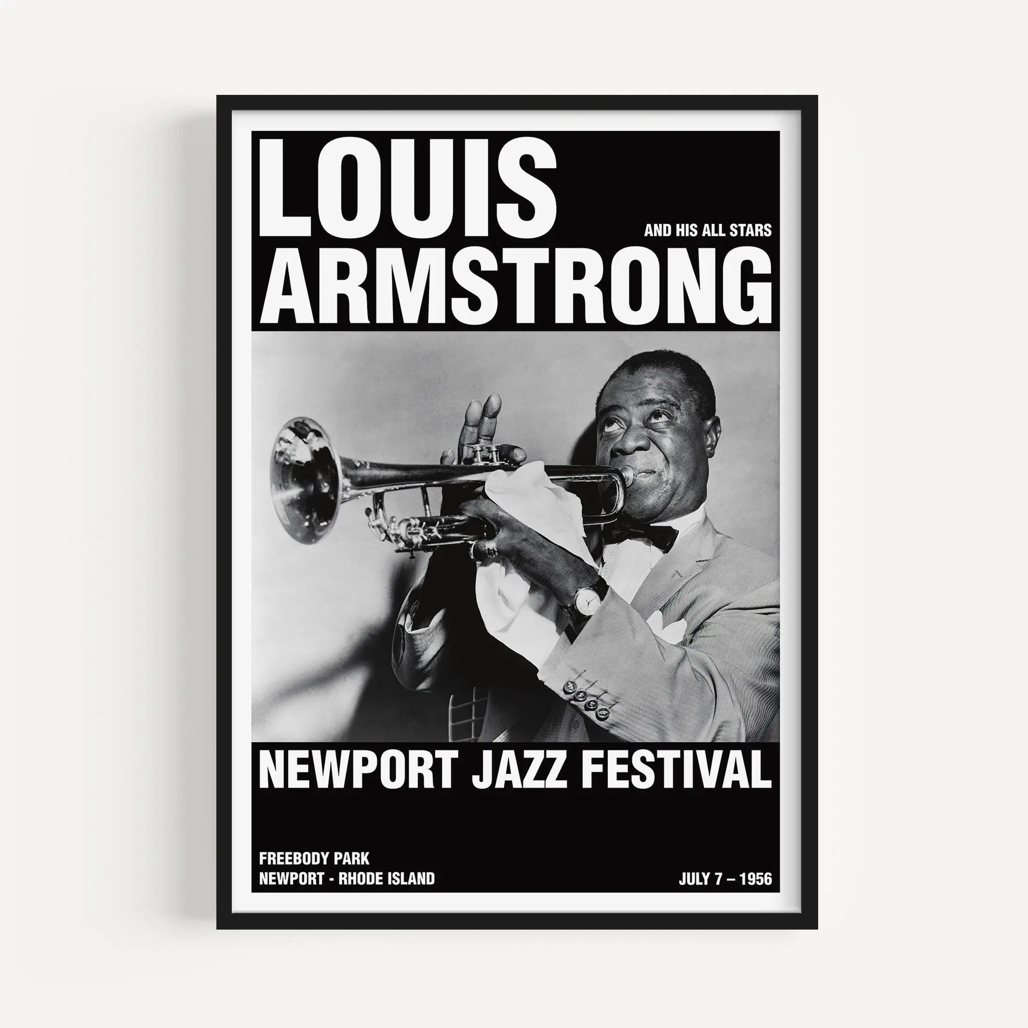 Louis Armstrong Newport Jazz Festival Poster – Poster Room