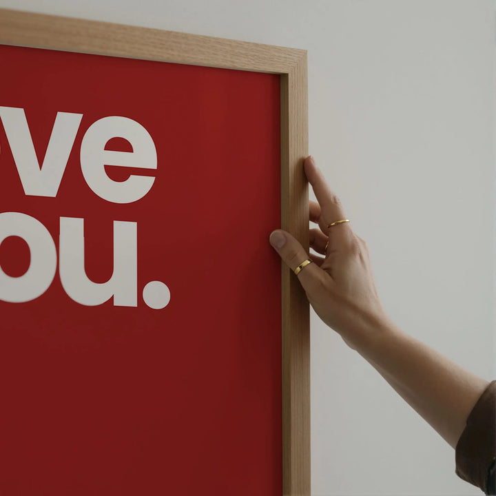 Love You Poster Poster Room