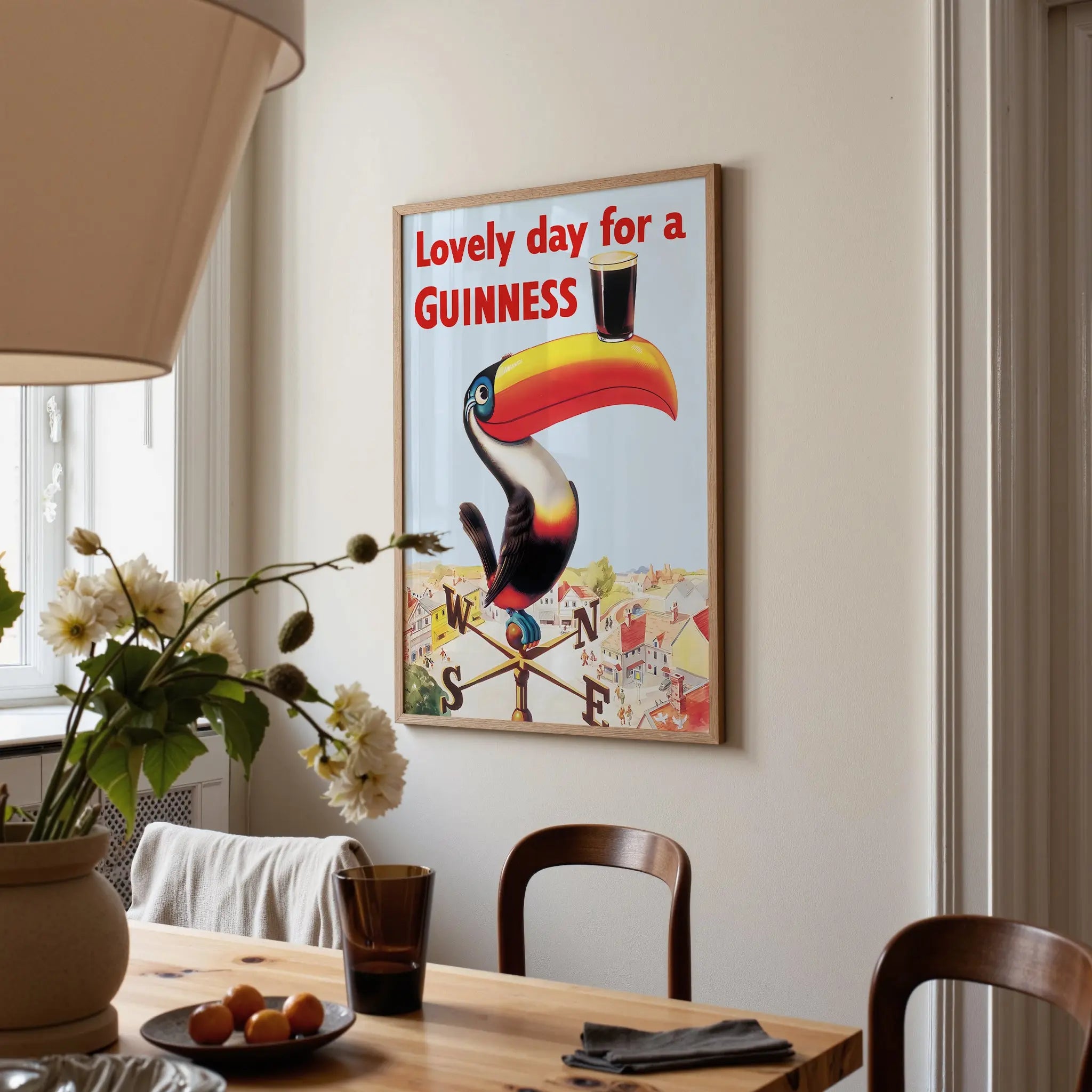 GUINNESS アートフレーム 額装 Lovely Day for a Guinness Vintage Toucan Poster - Poster Room