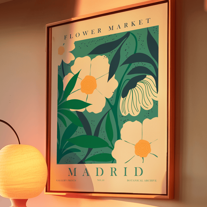 Madrid Flower Market Poster - Poster Room