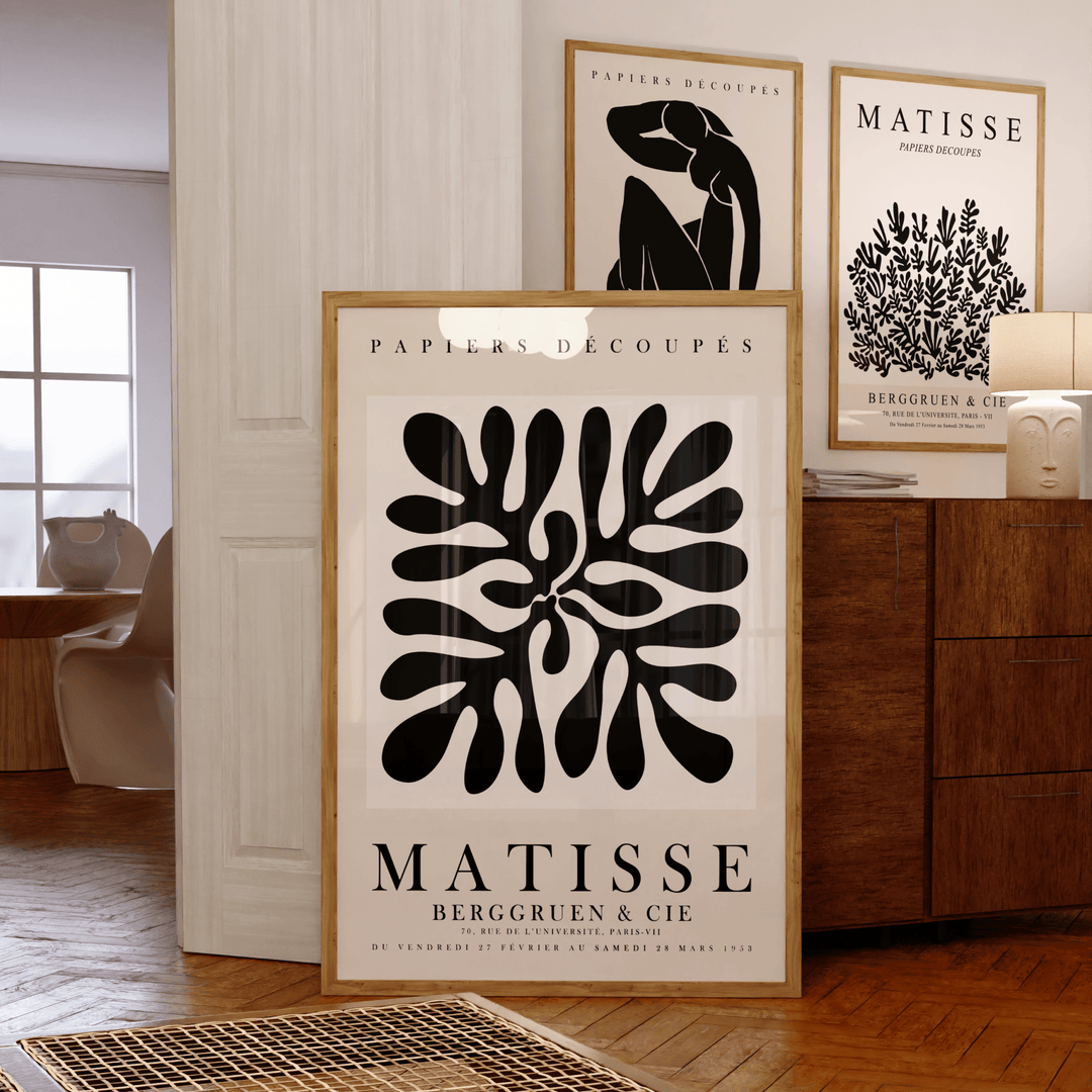 Matisse Black Poster Set of 3 - Poster Room