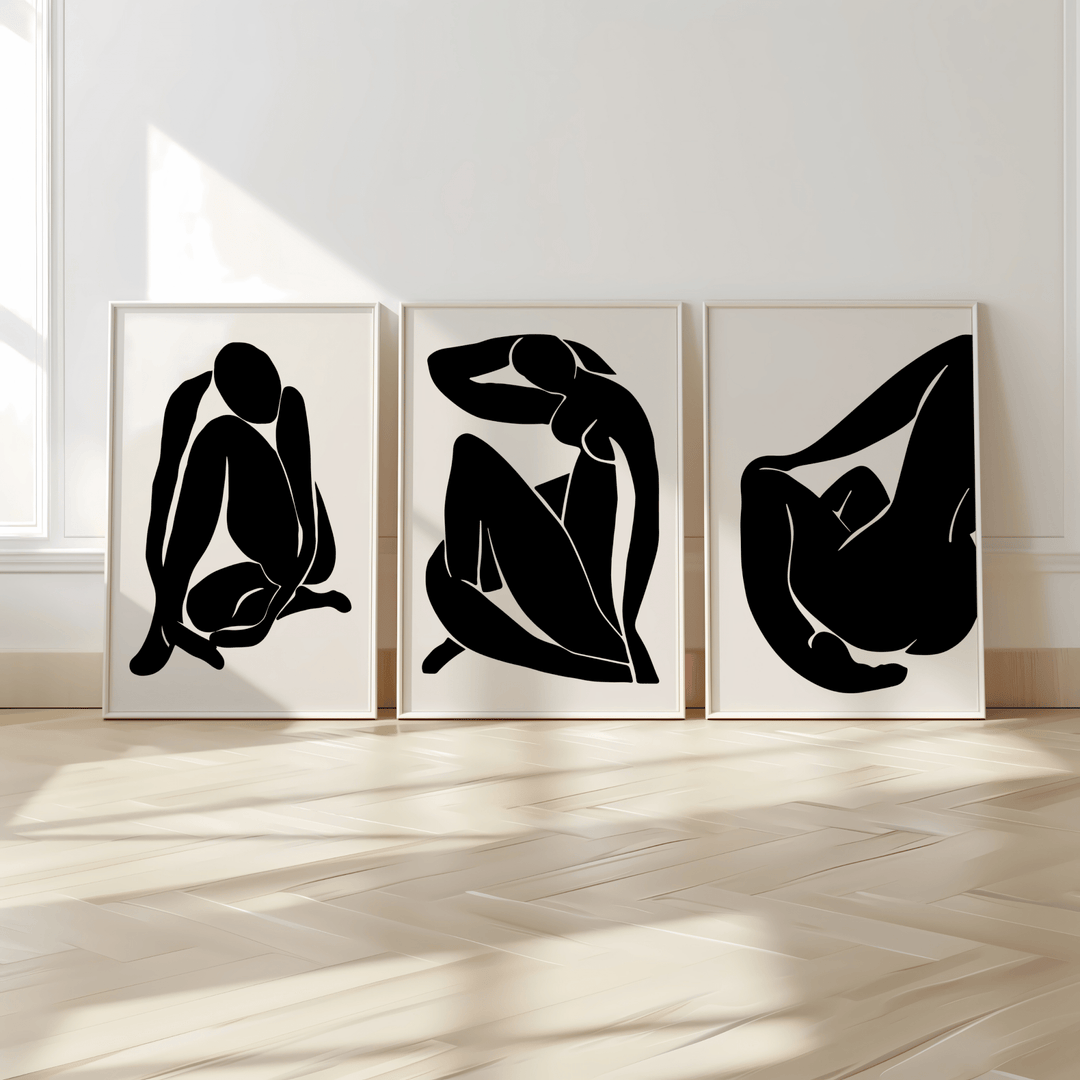 Matisse Woman in Black Poster Set of 3 - Poster Room