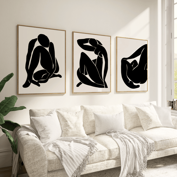 Matisse Woman in Black Poster Set of 3 - Poster Room