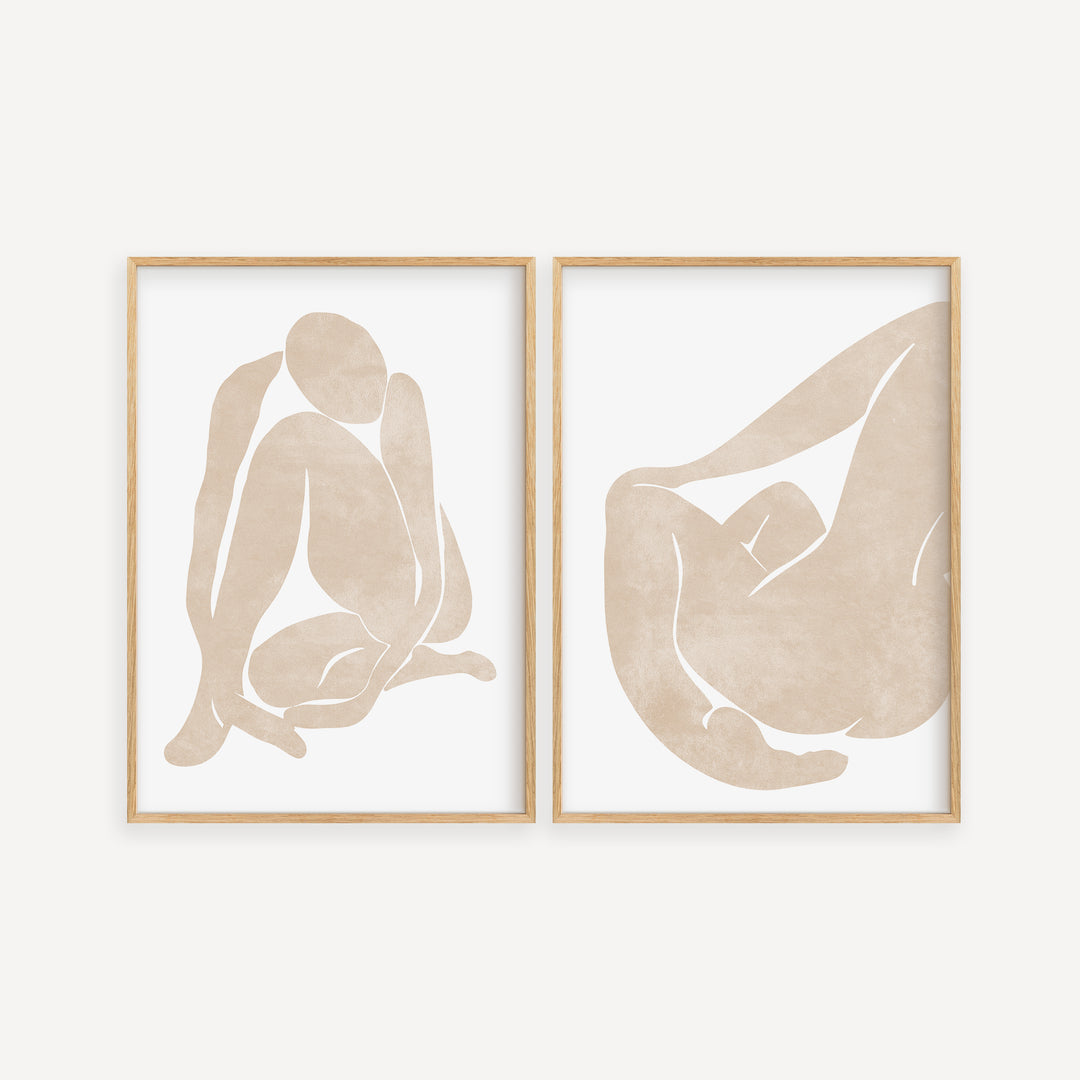 Matisse Women Beige Poster Set