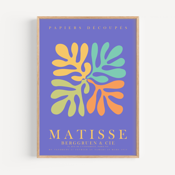 Blue Matisse Poster