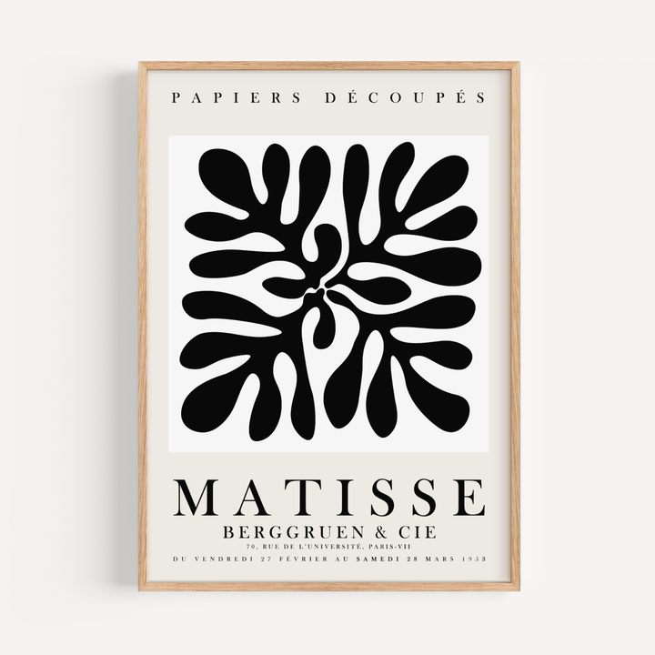 Papier Decoupes Black Matisse Poster