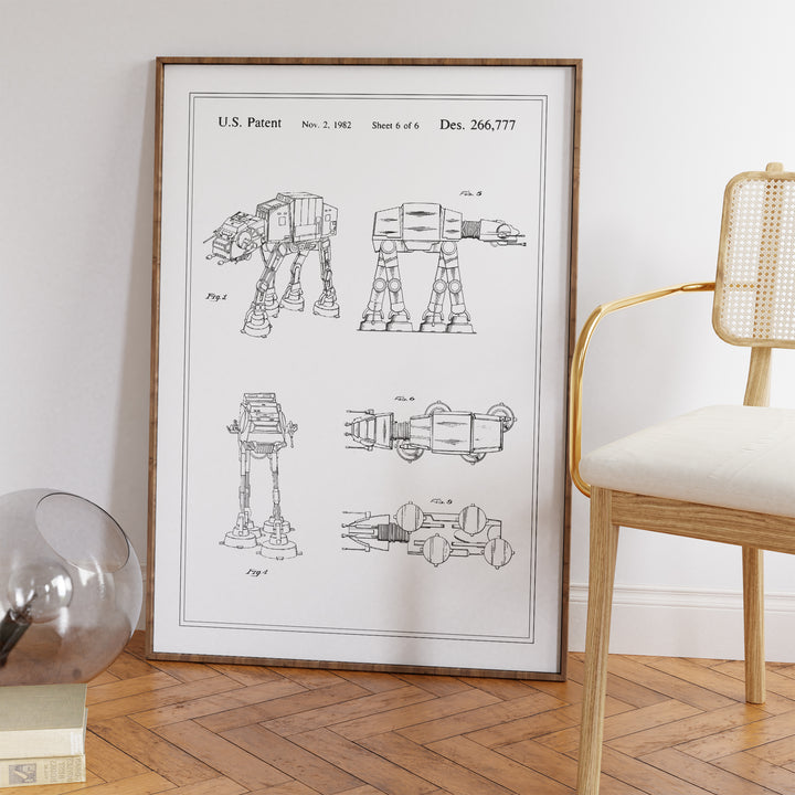 Mechanical Walker Patent Poster