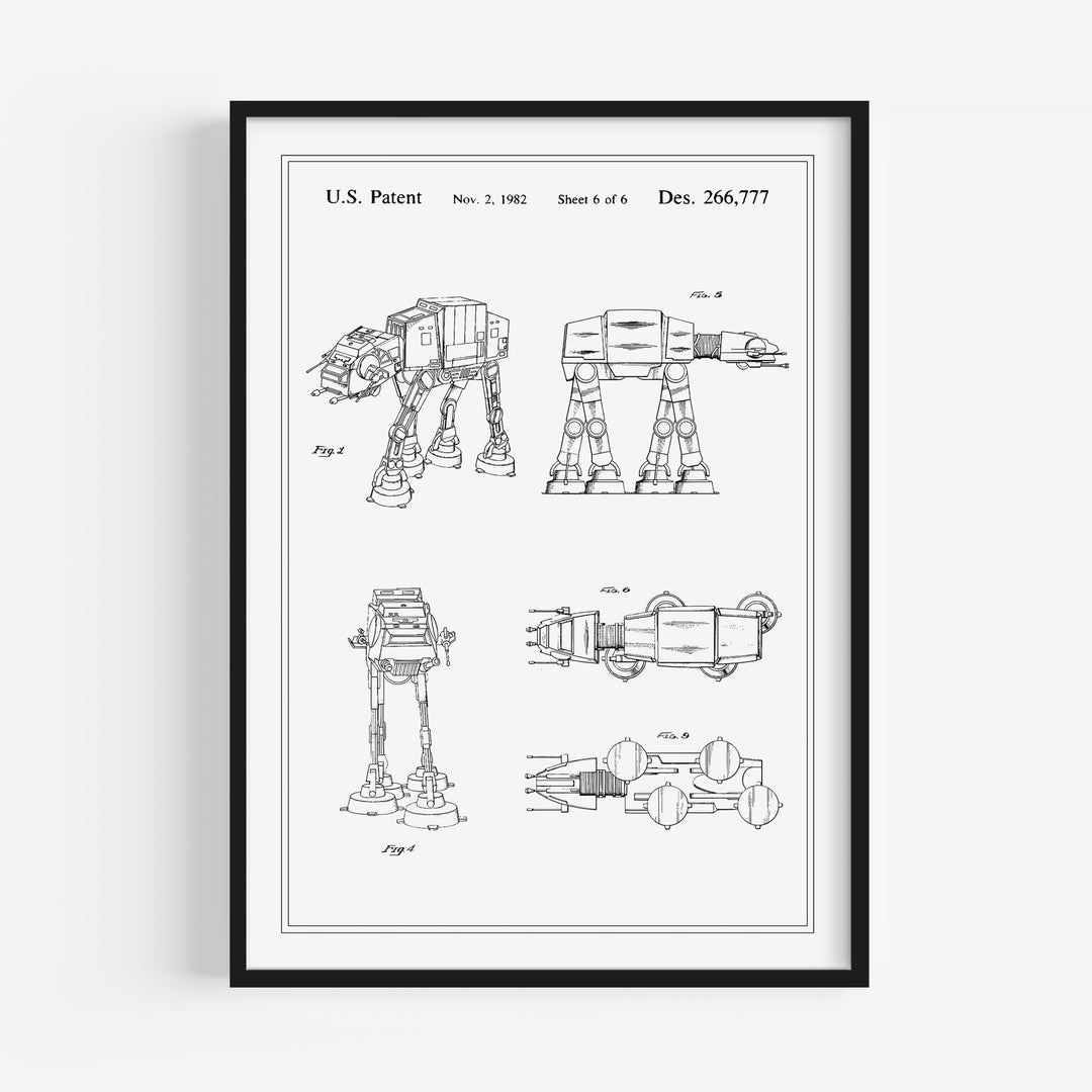 Mechanical Walker Patent Poster