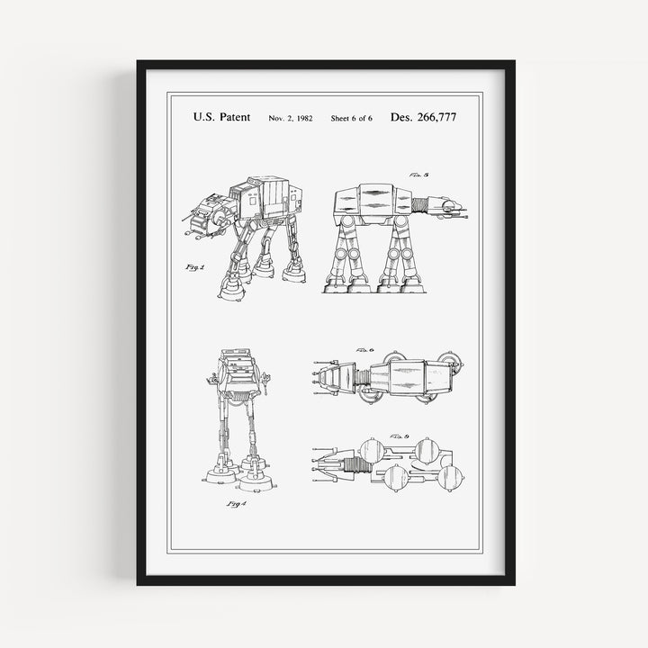 Mechanical Walker Patent Poster
