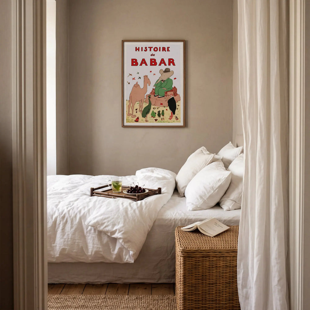 Meeting in the Desert by Jean de Brundhoff Poster Babar Collection