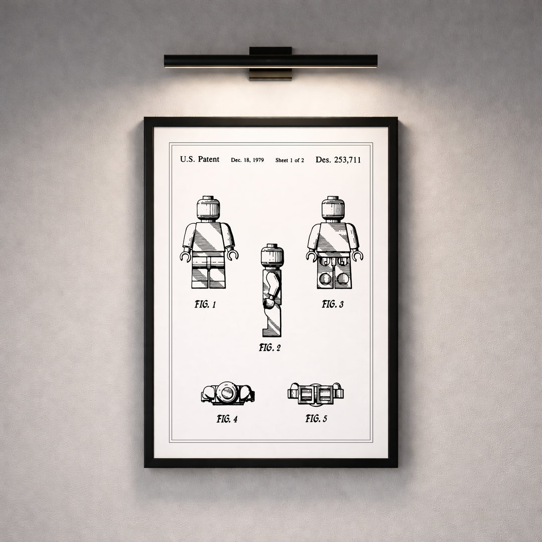 Minifigure Toy Patent Poster